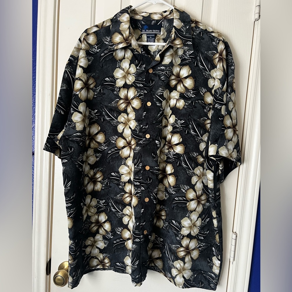 🏝️XG Island Tropics Aloha Hawaiian Tropical Shirt Size XL UNISEX